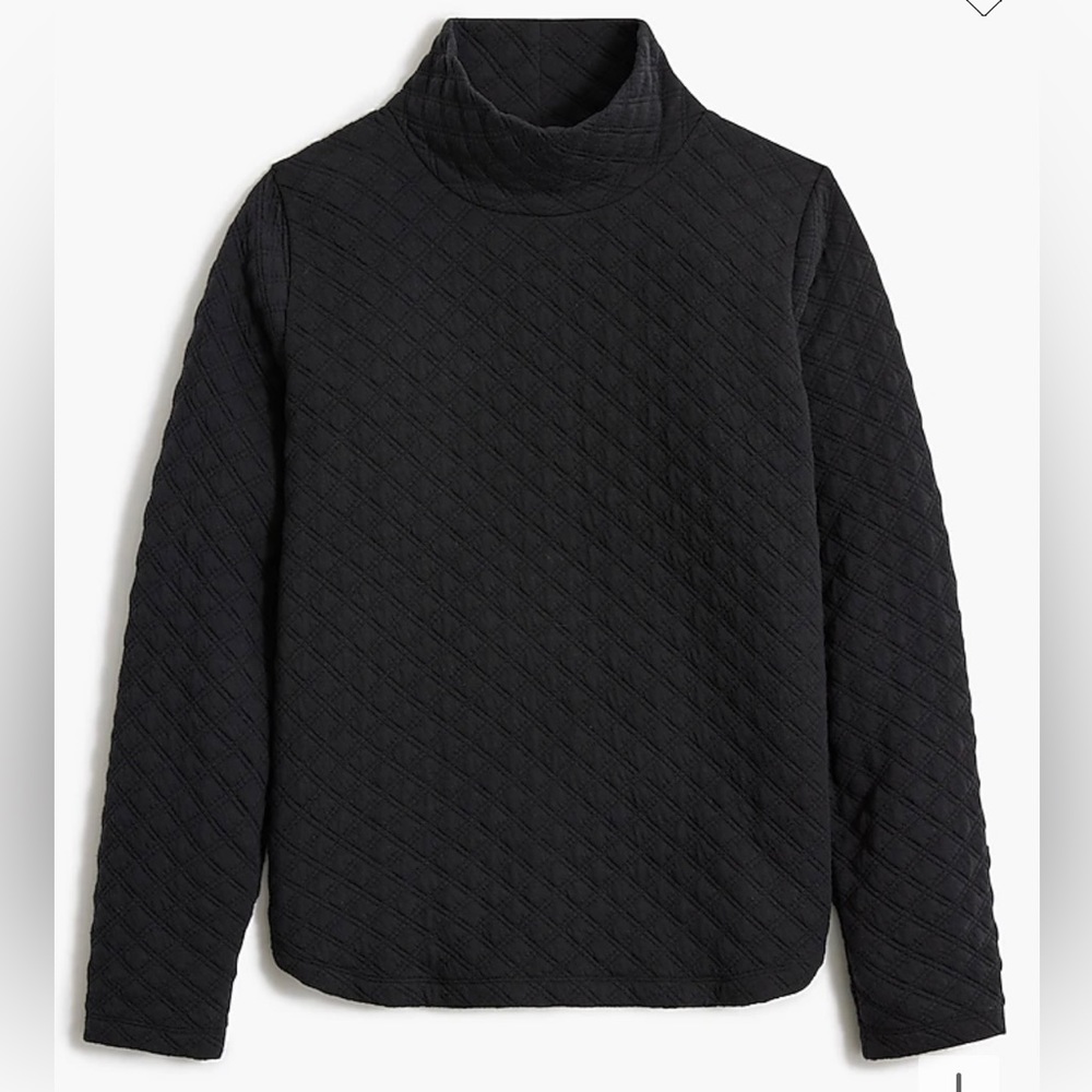 J. Crew Factory - Quilted Mockneck Pullover